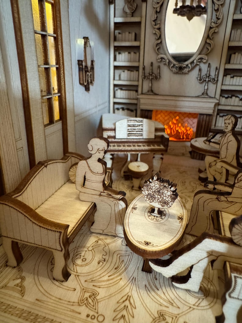 Pride and Prejudice booknook - DIY kit image 5