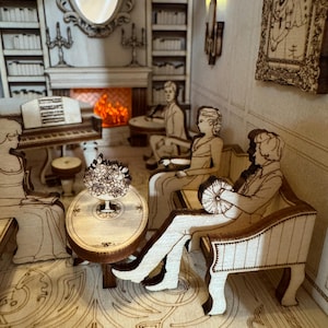 Pride and Prejudice booknook - DIY kit image 4