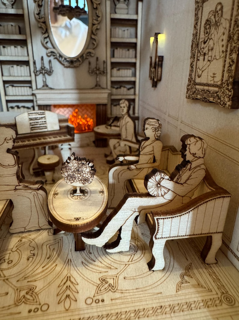 Pride and Prejudice booknook - DIY kit image 4