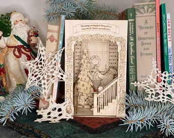 The Night Before Christmas book nook - DIY Kit