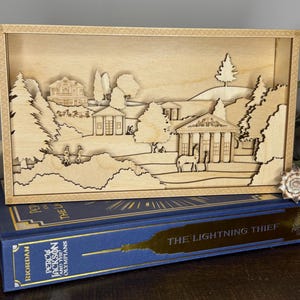 Mythical Greek Camp Bookscape Diorama