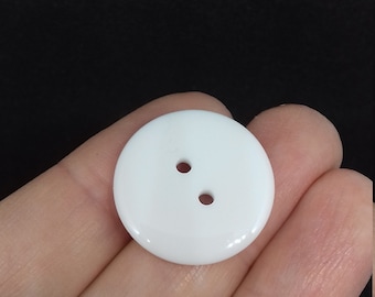 White Buttons, large buttons, round buttons, sewing buttons