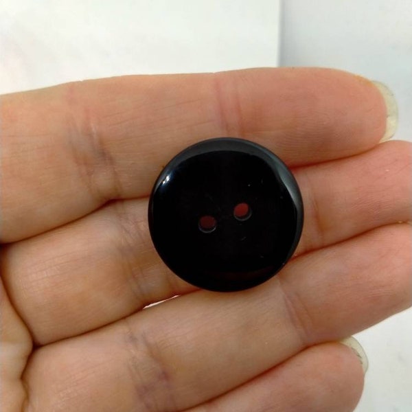 Black Buttons, large buttons, round buttons, sewing buttons