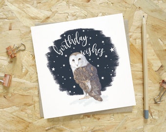 Owl Birthday Card