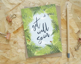 Get Well Soon - Ferns & Sky Card