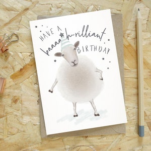 Sheep Birthday Card