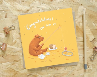 Bear Congratulations Card