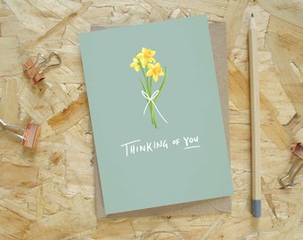 Daffodil Sympathy Card