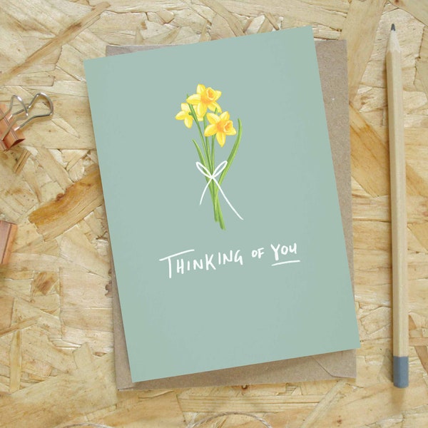 Daffodil Sympathy Card