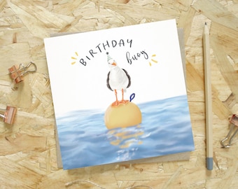 Birthday Buoy Greetings Card