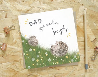 Hedgehogs Card for Dad