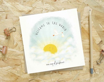 Sunshine New Born Baby Card