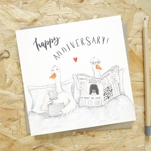 Geese Anniversary card