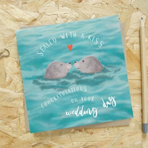 Seal Wedding Card