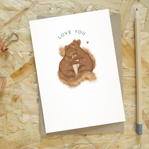 Squirrel Anniversary Card zdjęcie 1