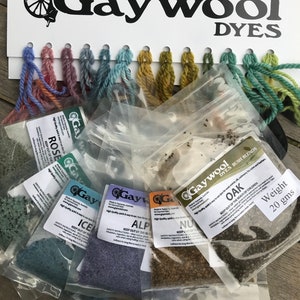 GAYWOOL Starter Kit - 6 x 20g Dyes - Original Colours