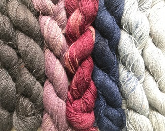 100% Suri alpaca - 4PLY (Fingering/Sock) - 100g (3.5oz) yarn - hand-dyed