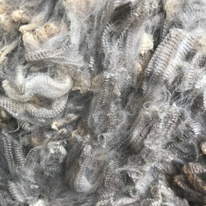 100% Merino - 100g - Silver/Grey/Fawn - 18 micron - raw fibre