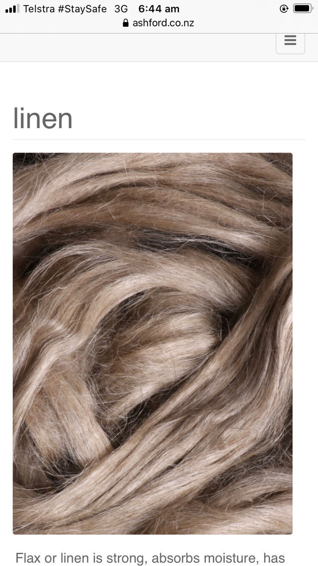 Linen Flax Fibre - 100g Roving - Etsy