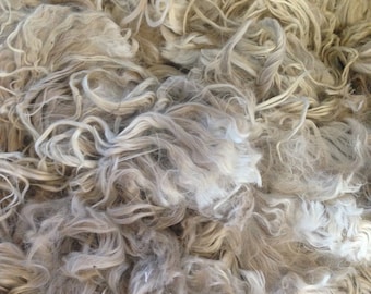 Natural SURI alpaca fleece 100g - all colours available - spinning felting craft