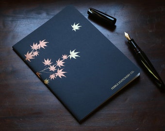 Momji Limited Edition - A5 Tomoe River Notebook by Pebble Stationery Co (120 Pages, Paginated)