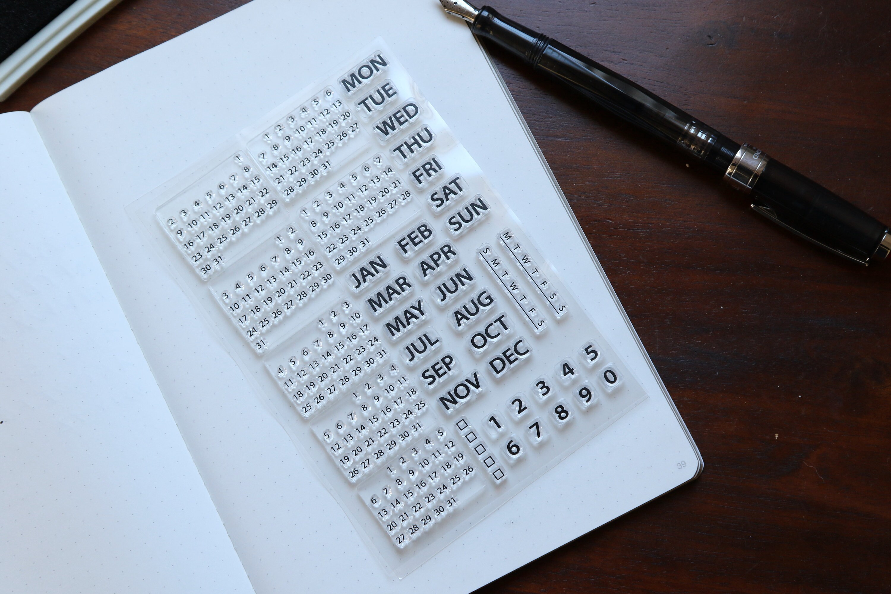 Perpetual calendar stamps 39 stamps total 2 styles available Etsy
