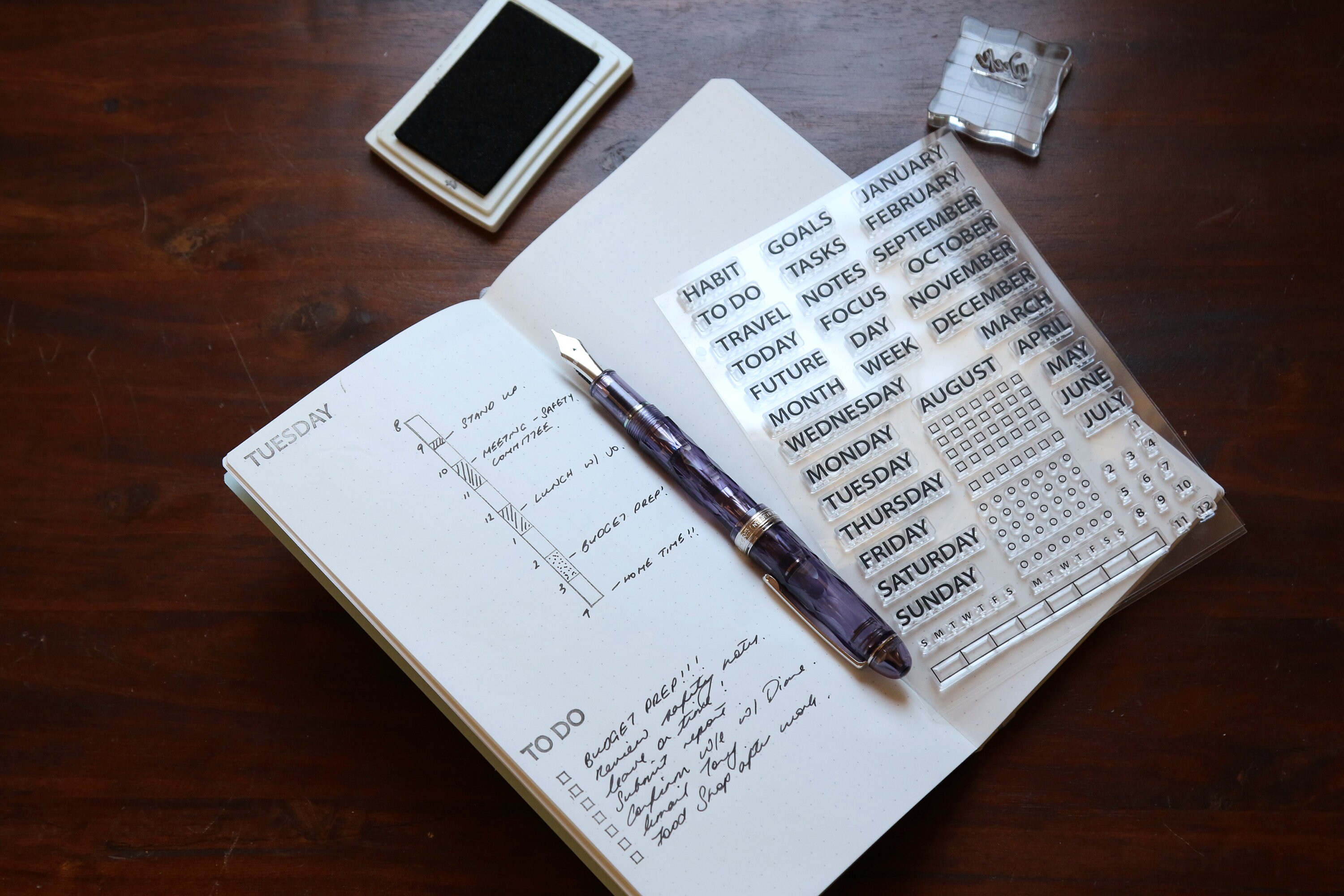 Bullet Journal Stamp Kit 50 Stamps Total 2 Styles Etsy Australia