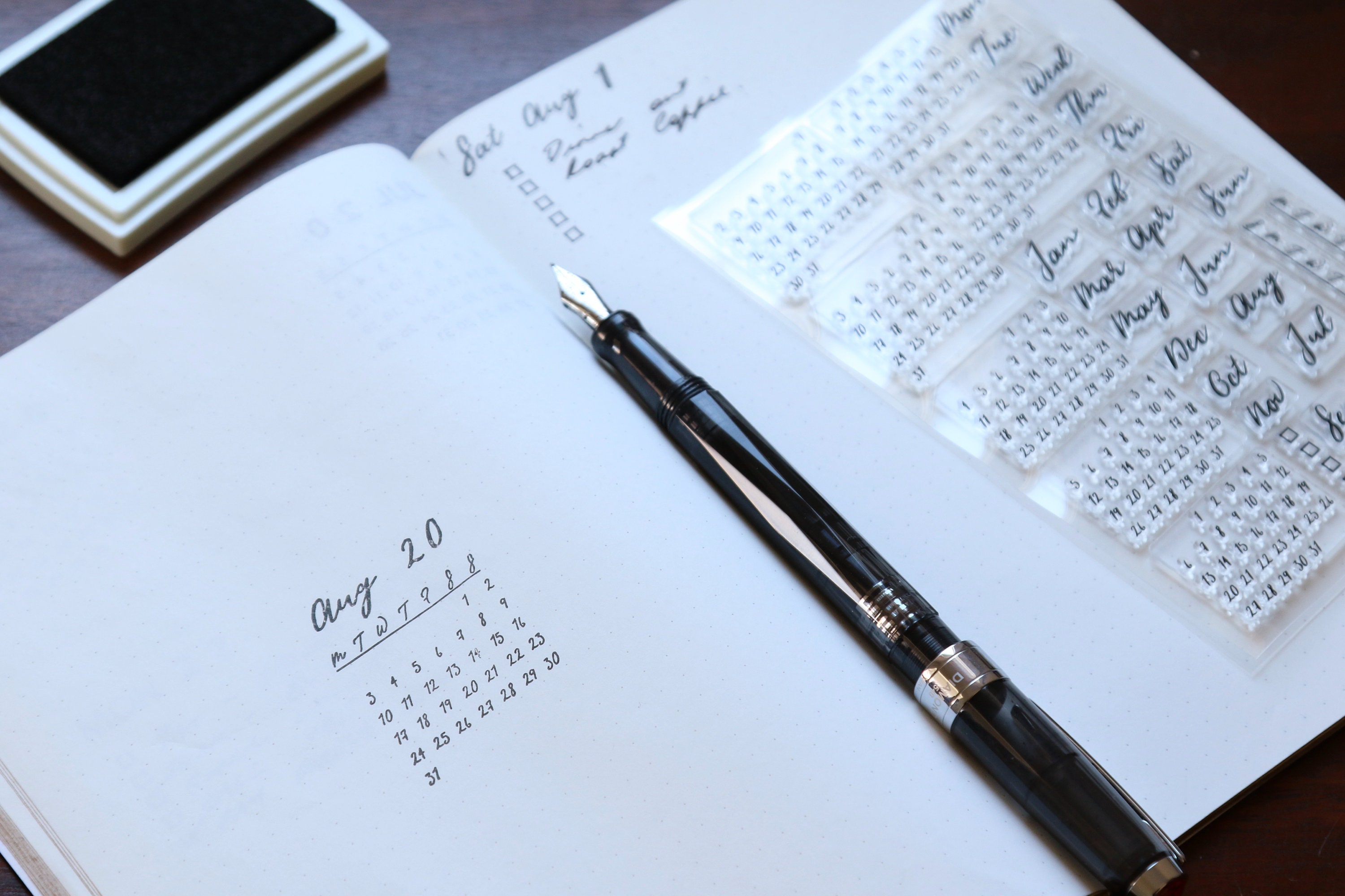 Perpetual Calendar Stamps 39 Stamps Total 2 Styles Available Etsy