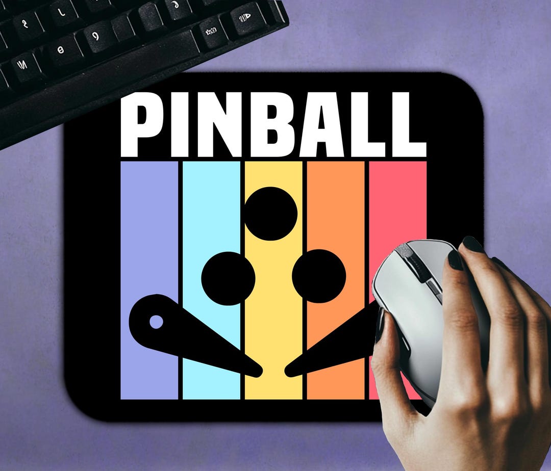 Pinball Mouse Pad #19, Retro Arcade Desk Mat, Gamer Mousepad, Vintage ...