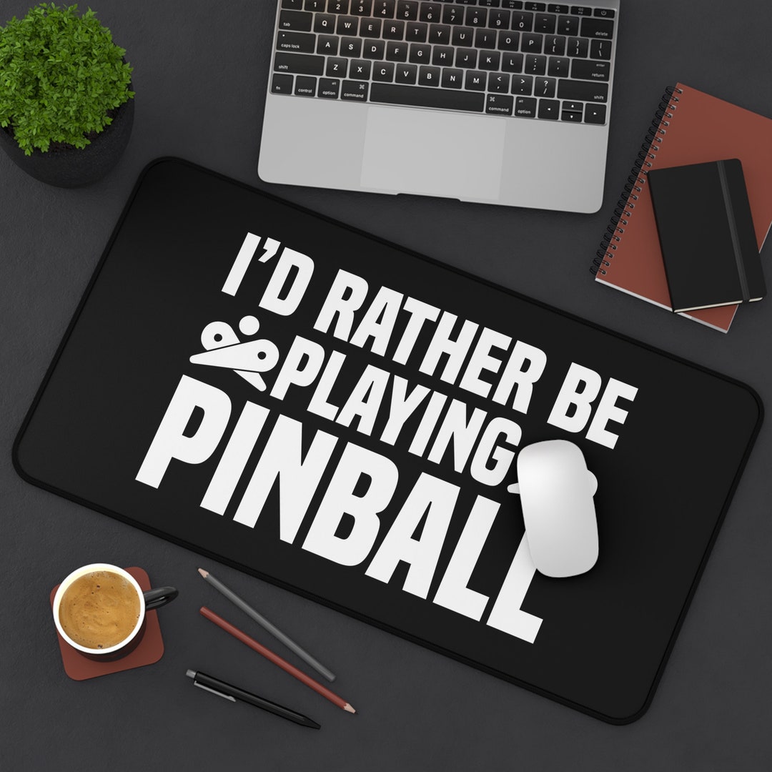 Pinball Desk Mat 24 Non-slip Gaming Desk Pad Retro Arcade Office Decor ...