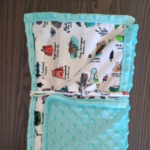 National Parks Baby Blanket, Lovey, Pacifier Holder