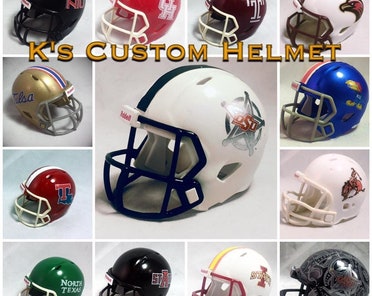 custom stat football helmet Custom Pocket Pro Football Helmet (1 Helmet)