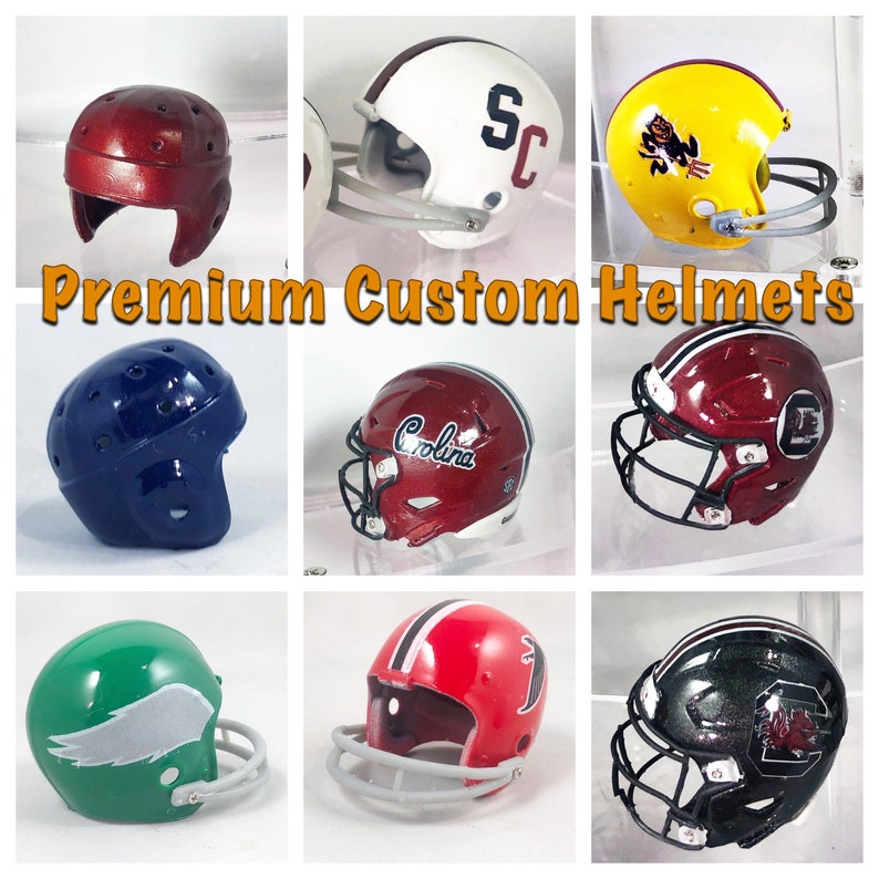 Premium Custom 2bar Pocket Pro Football Helmet 1 Helmet Etsy