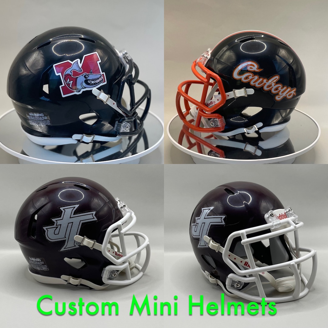 Custom Mini Football Helmet Etsy