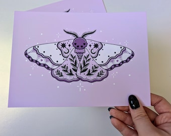 Pastel Moth Print / Pastel Goth Prints