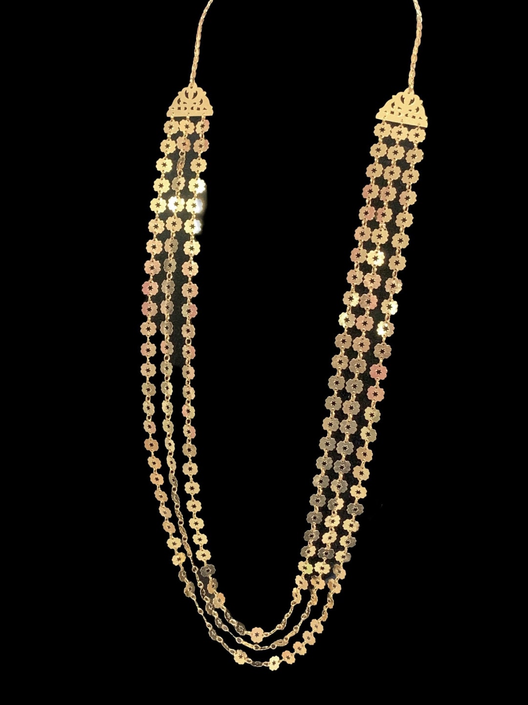 Chandan Rani Haar in 92.5 Silver With Gold Plating Indian Jewellery Etsy Canada