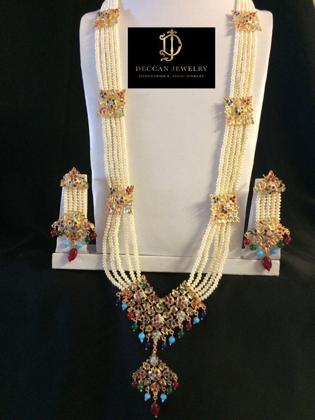 Naaz Hyderabadi Jadau Rani Haar in 