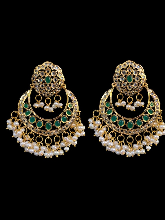 Zirconia Chandbali Earrings – Cherrypick