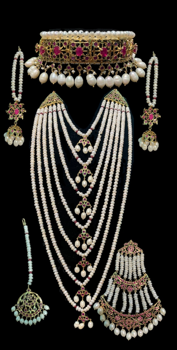 Buy BR7 Insia Hyderabadi Jadavi Lacha Bridal Set With Satlada in