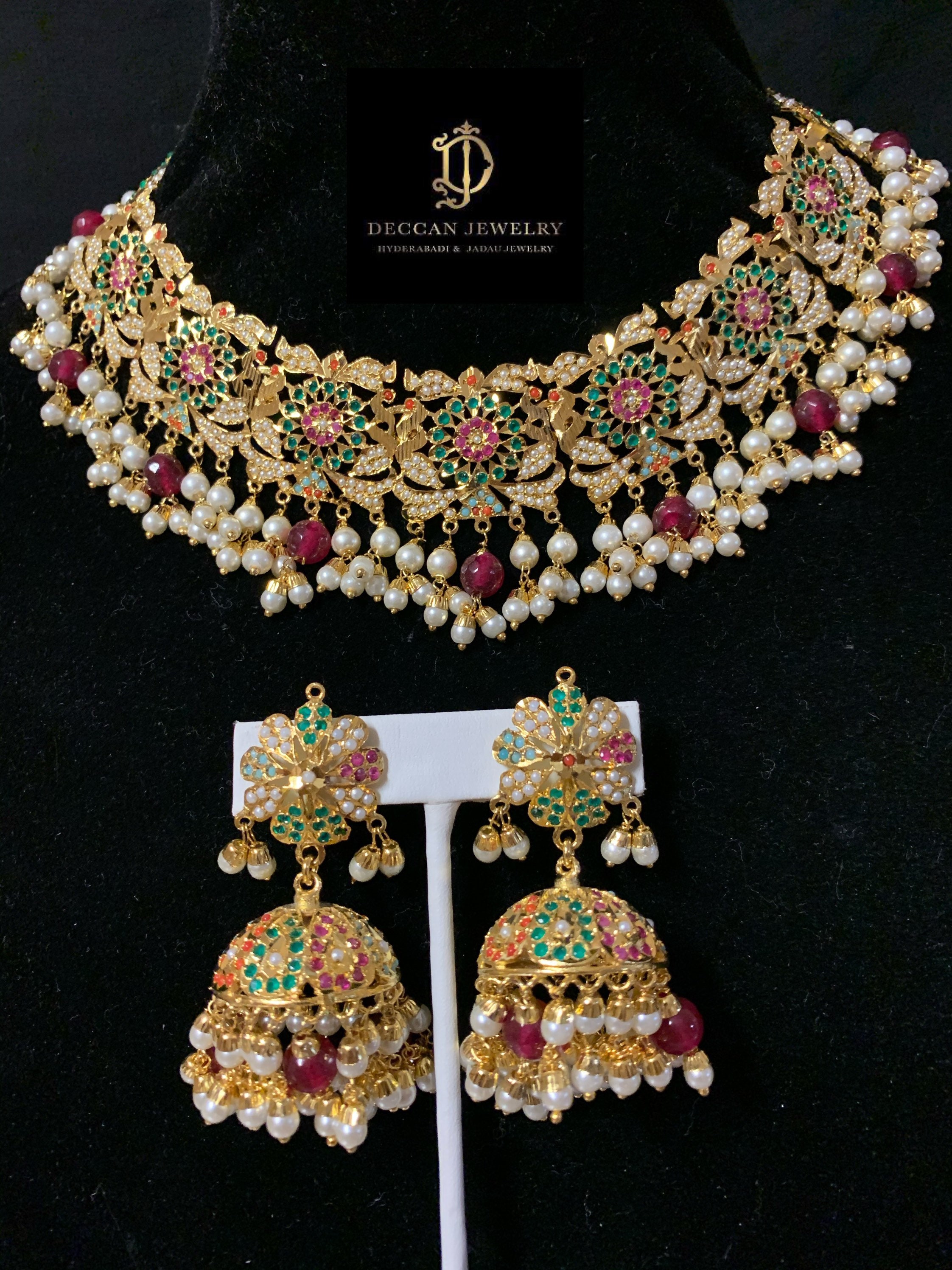 Rashmika Punjabi Jadau Necklace With 