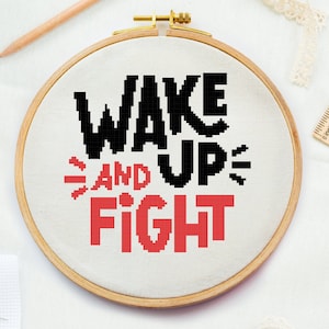 Funny, joke cross stitch pattern | Motivation, inspirational easy and modern embroidery quote pattern