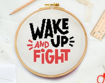 Funny, joke cross stitch pattern | Motivation, inspirational easy and modern embroidery quote pattern
