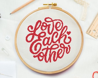Valentine's cross stitch pattern
