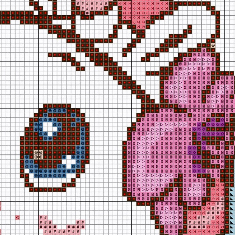 Easy and simple xstitch Unicorn cross stitch pattern Cute Baby embroidery PDF chart Nursery modern DIY decor