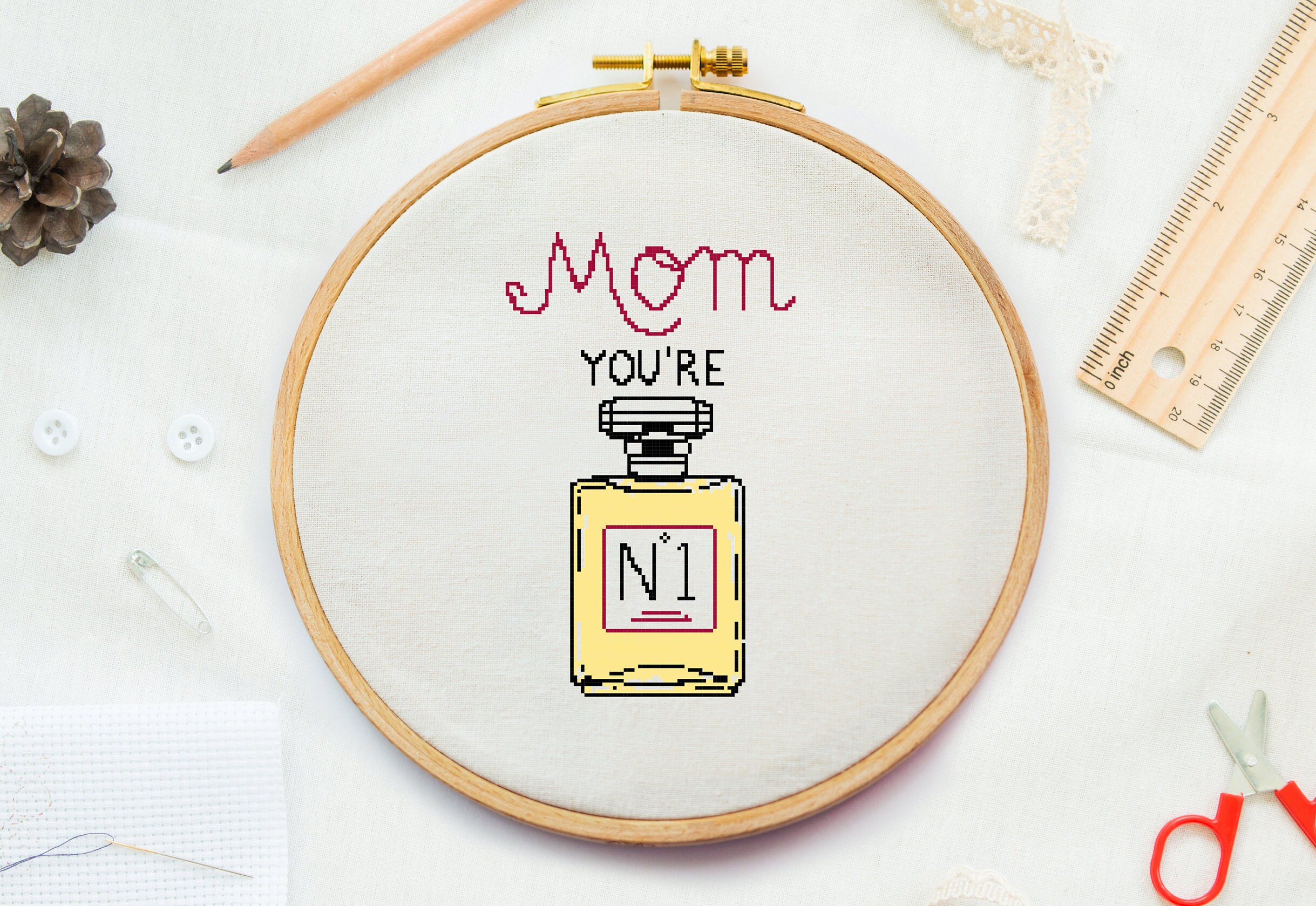 Mother cross stitch pattern Mom cross stitch gift for mother | Etsy