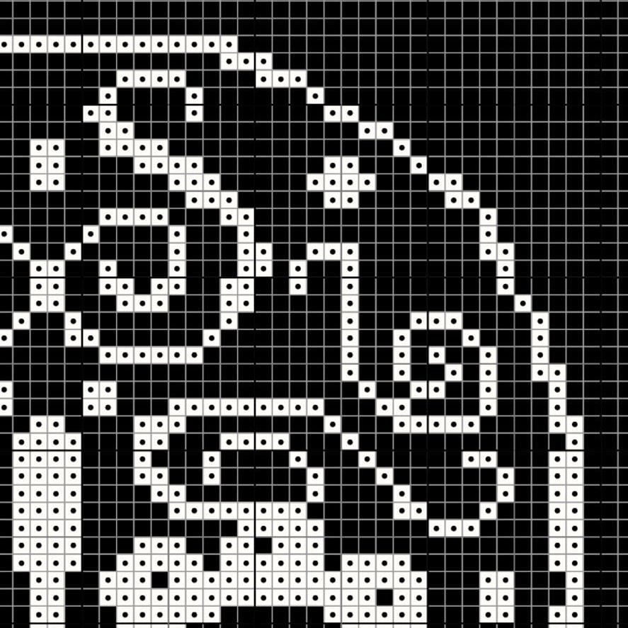 Sugar White Skull Cross Stitch Pattern, Gothic Skull Embroidery Design ...