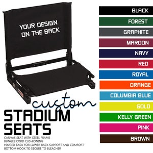 Nice C Folding Stadium Seat with Cushions