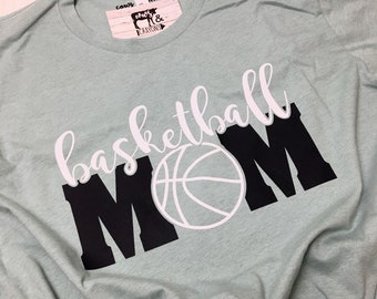 Basketball Mom Shirt // Black and White Basketball Mom // School Spirit // Tournament Shirt // High School Basketball // Mom Life