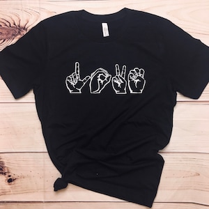 Love Sign Language Shirt // ASL Shirt // Teacher Tee // Speech Language Pathologist