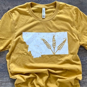 Ernte-Nacht Montana-Weizen Kurzarm-Shirt